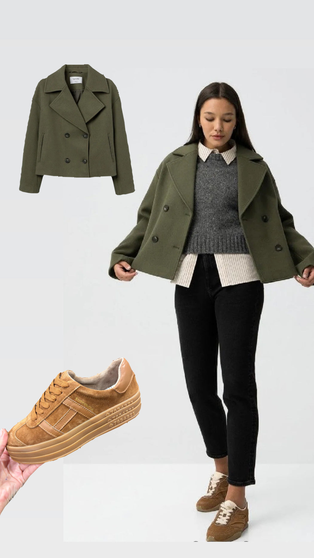 Navy green jacket