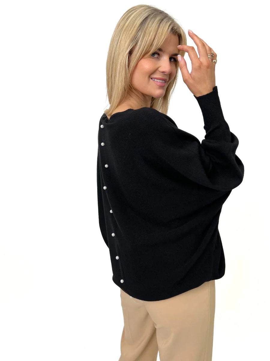 ELBA BLACK  KNIT JUMPER