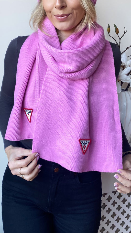 Pink red logo scarf aw5235VIS03-pink guess