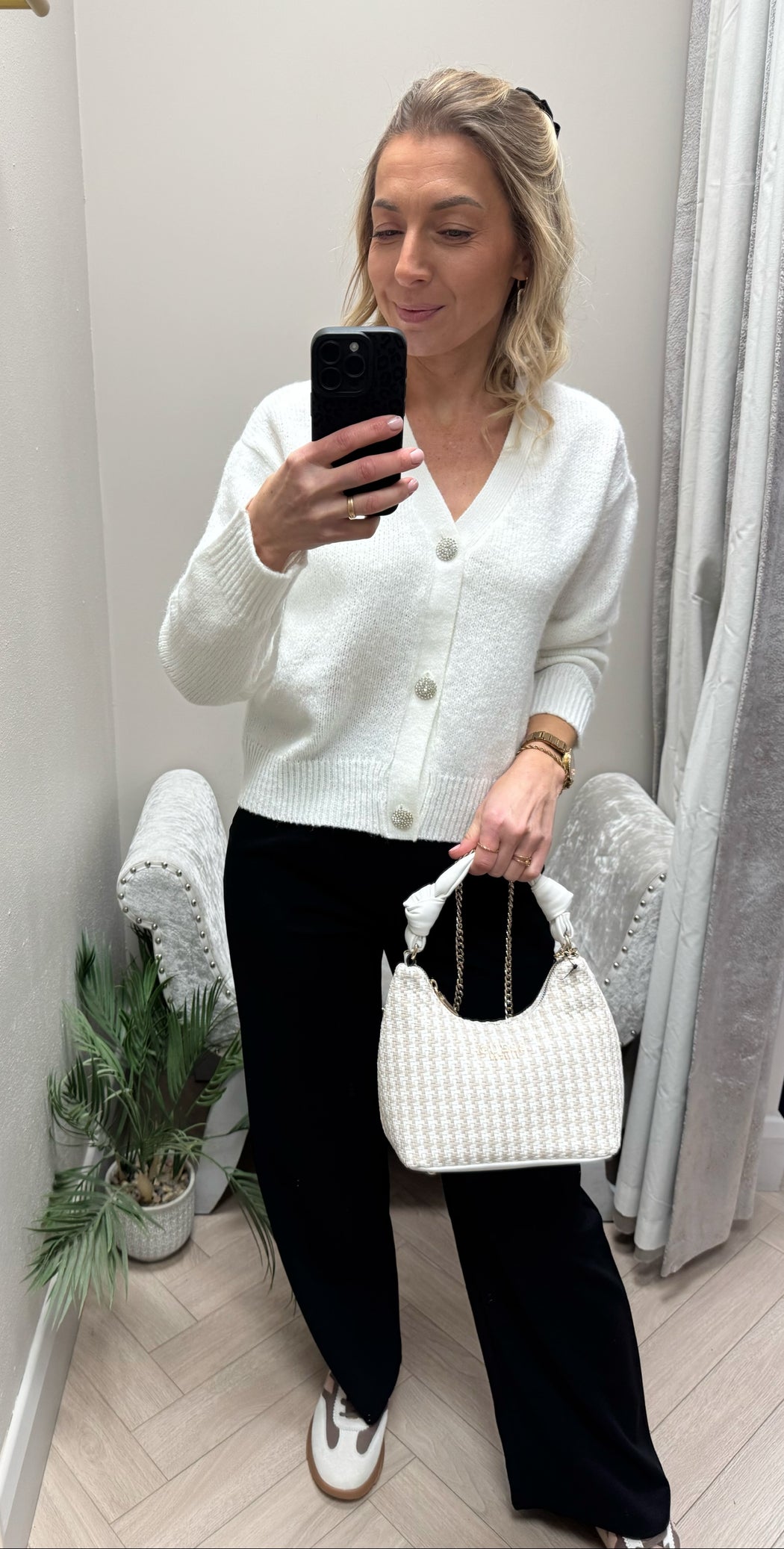 Maritza button cardi