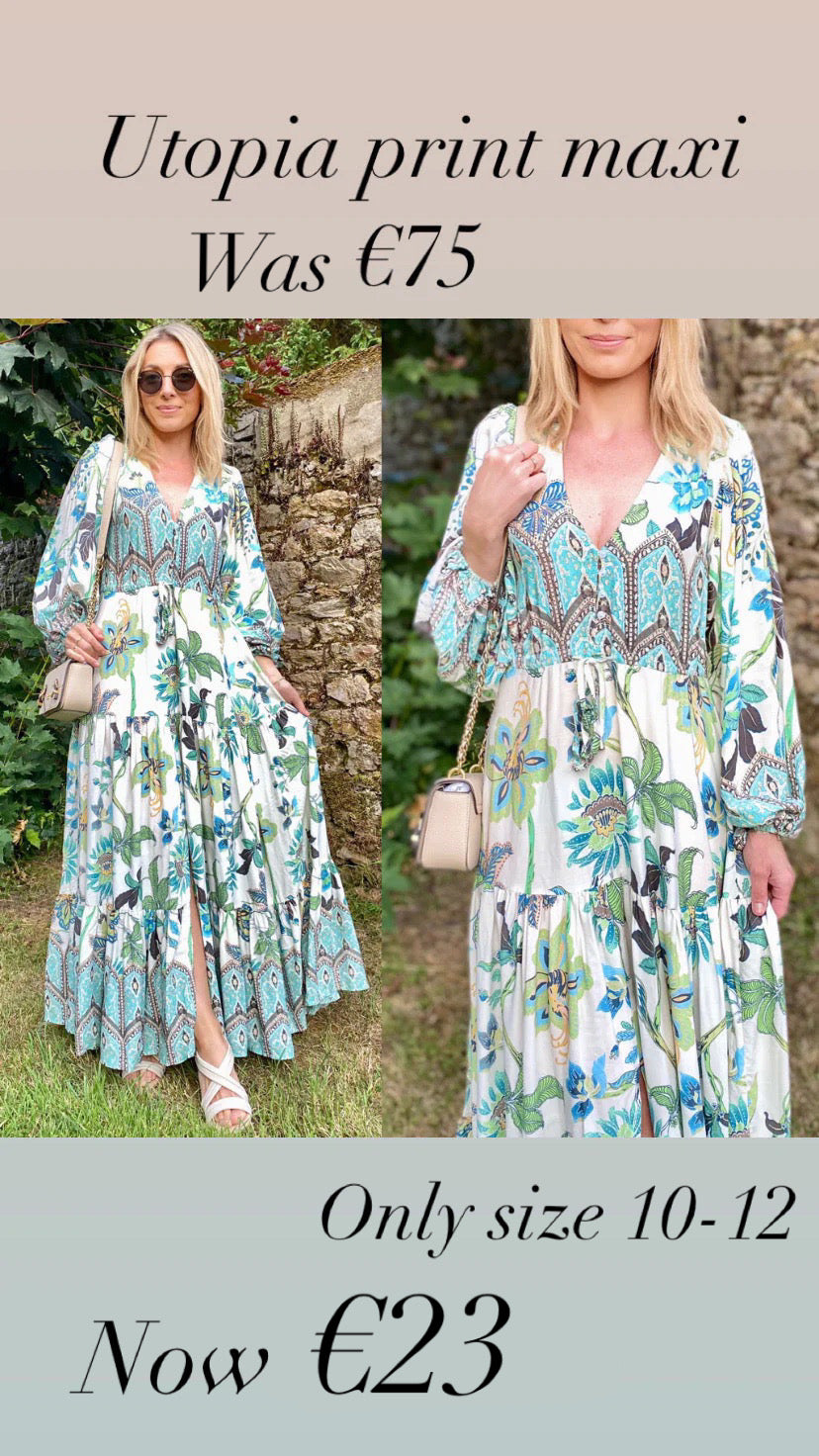 Utopia print maxi