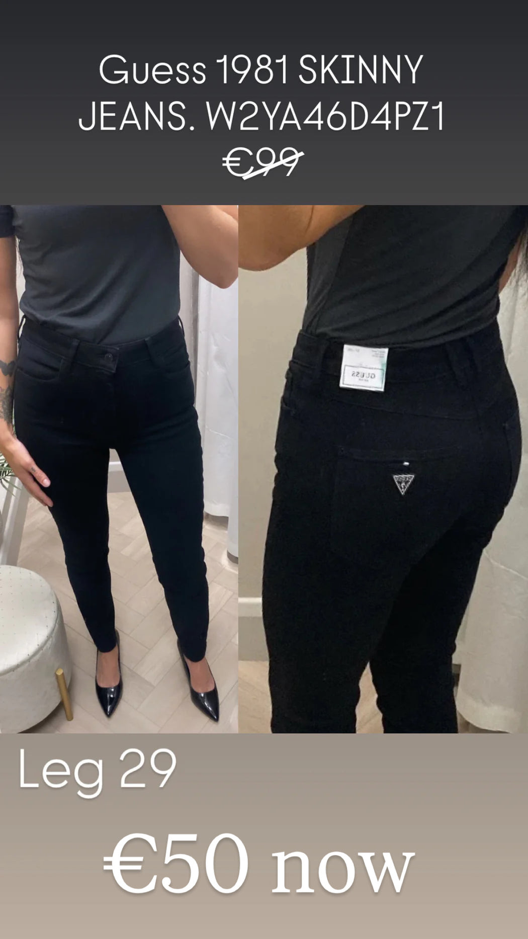 Guess 1981 SKINNY JEANS. W2YA46D4PZ1