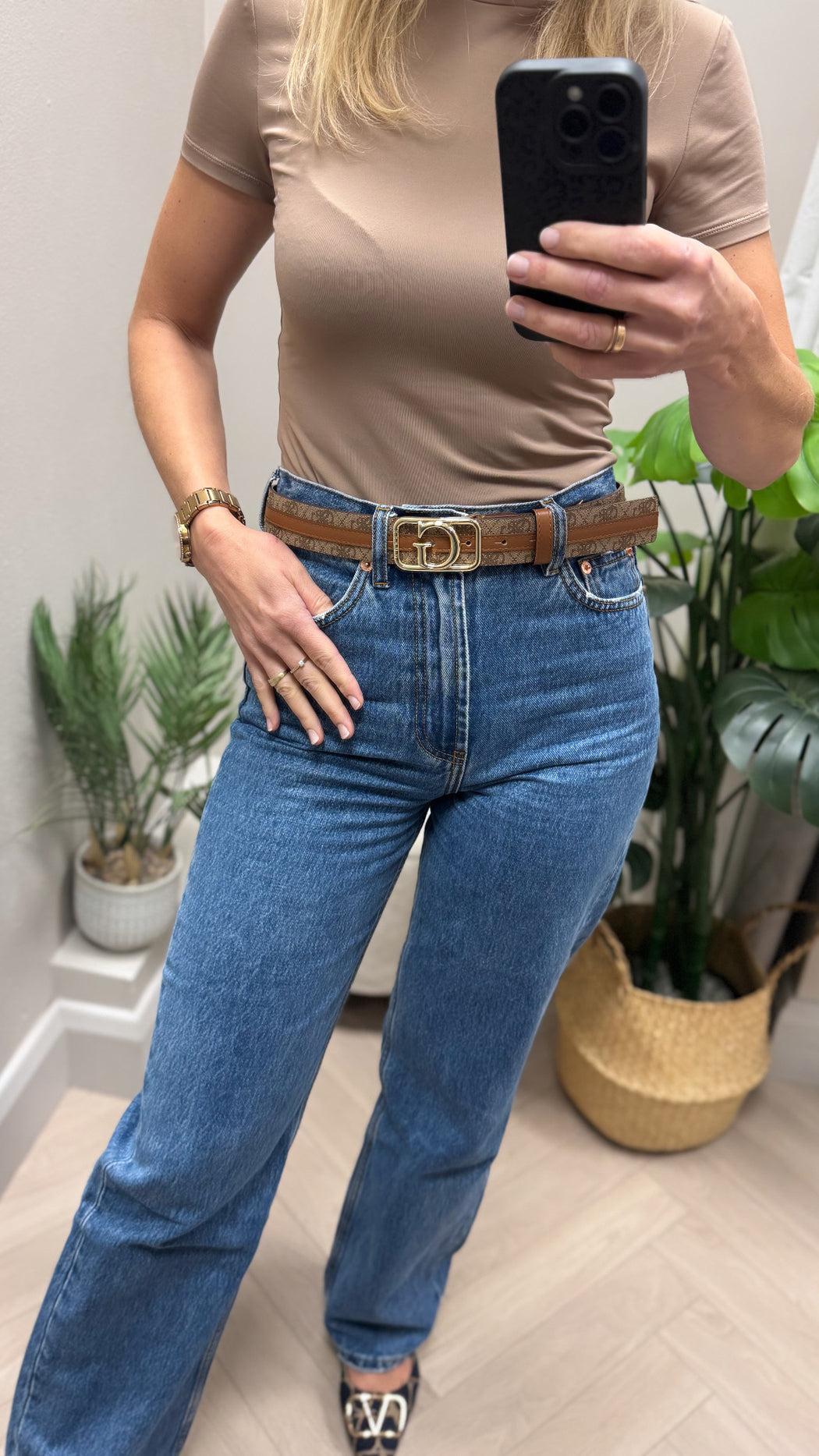 BW9229P5235 guess G logo belt