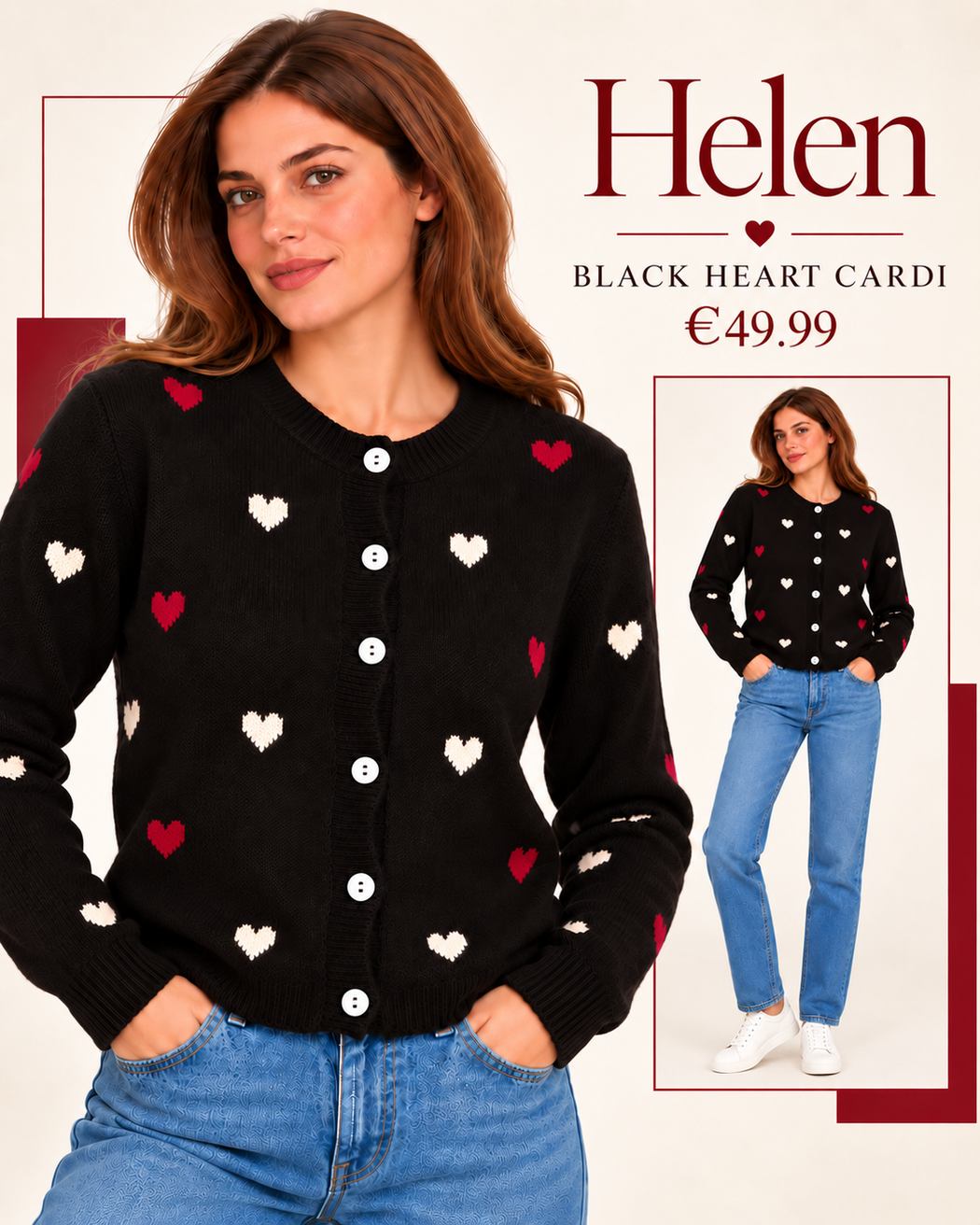 Helen black heart Cardi