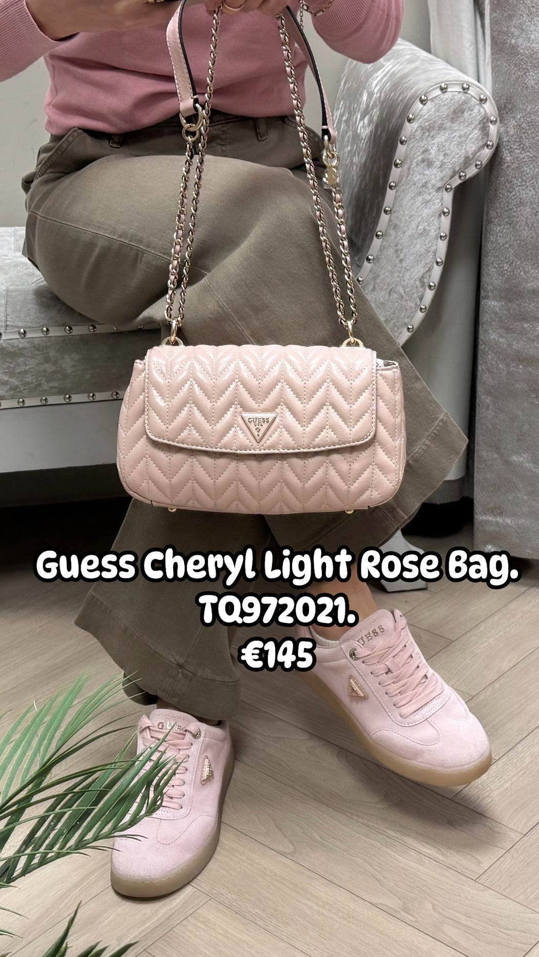 Guess Cheryl Light Rose Bag. TQ972021.