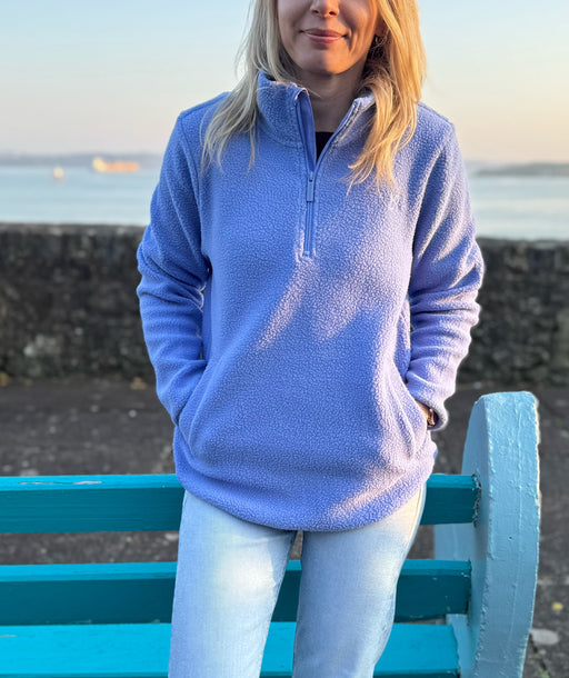 Angie Half Zip Blue