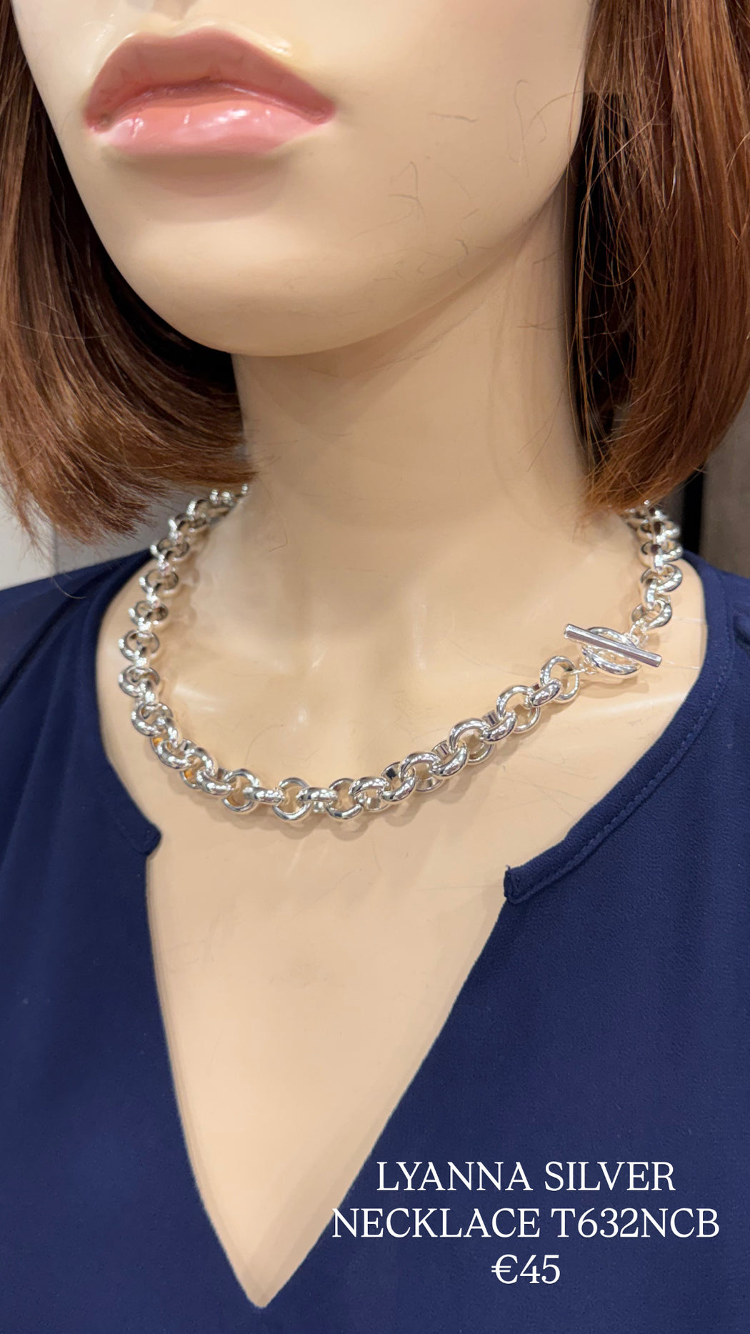 LYANNA SILVER NECKLACE T632NCB