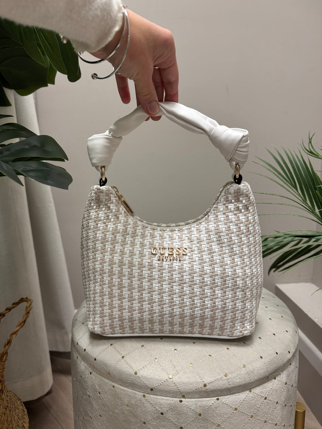 Guess White Multi MIREMA Bag. WG963101