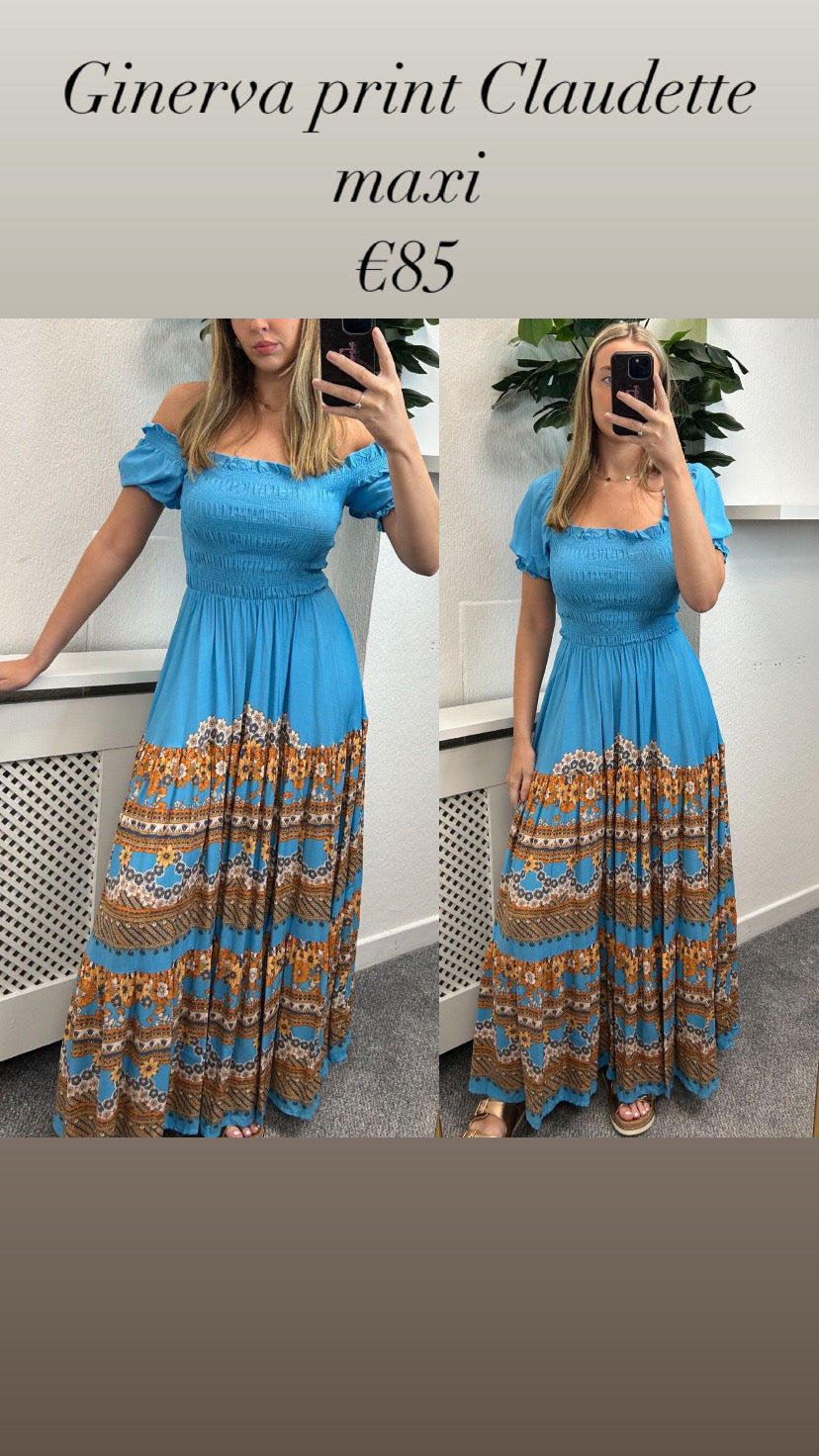 Ginerva print Claudette maxi