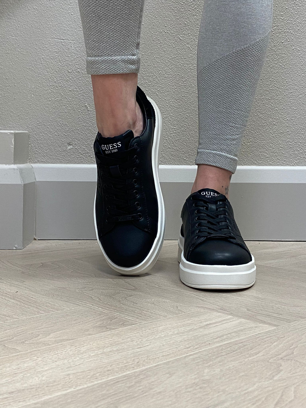 Guess Elbina black trainers FLPVIBSUE12