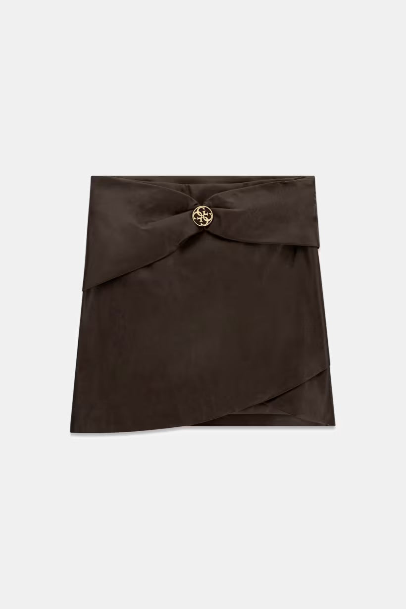 Guess Lucia logo buckle mini skirt