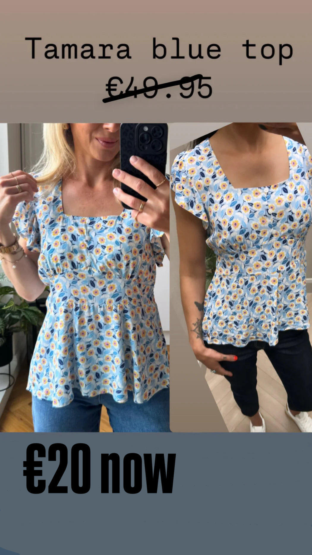 Tamara top blue