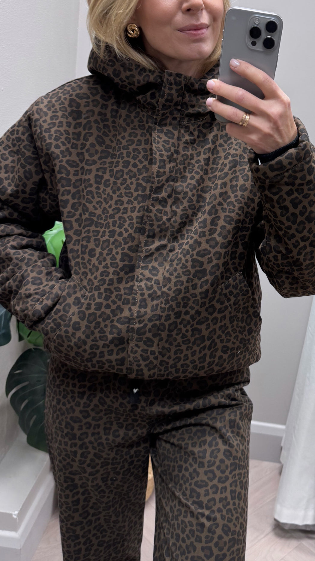 Guzmania leopard-print jacket