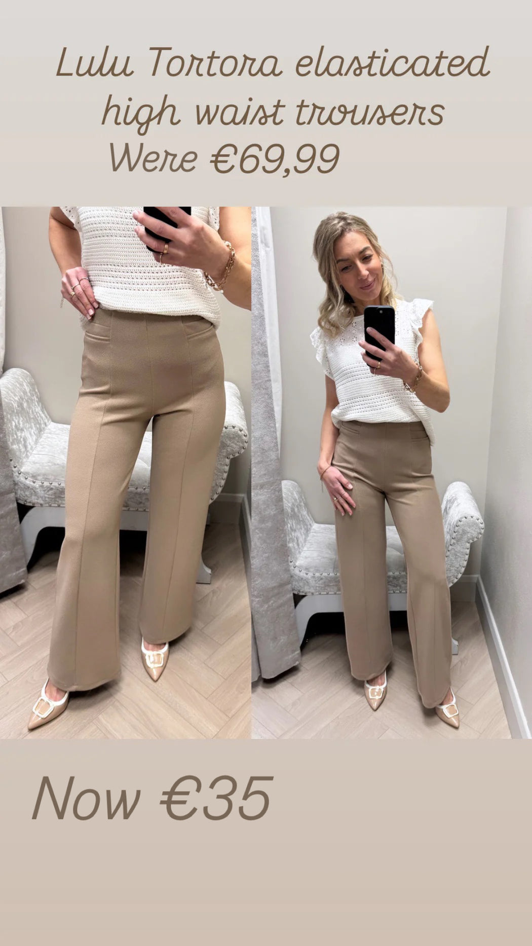Lulu Tortora  elasticated high waist trousers