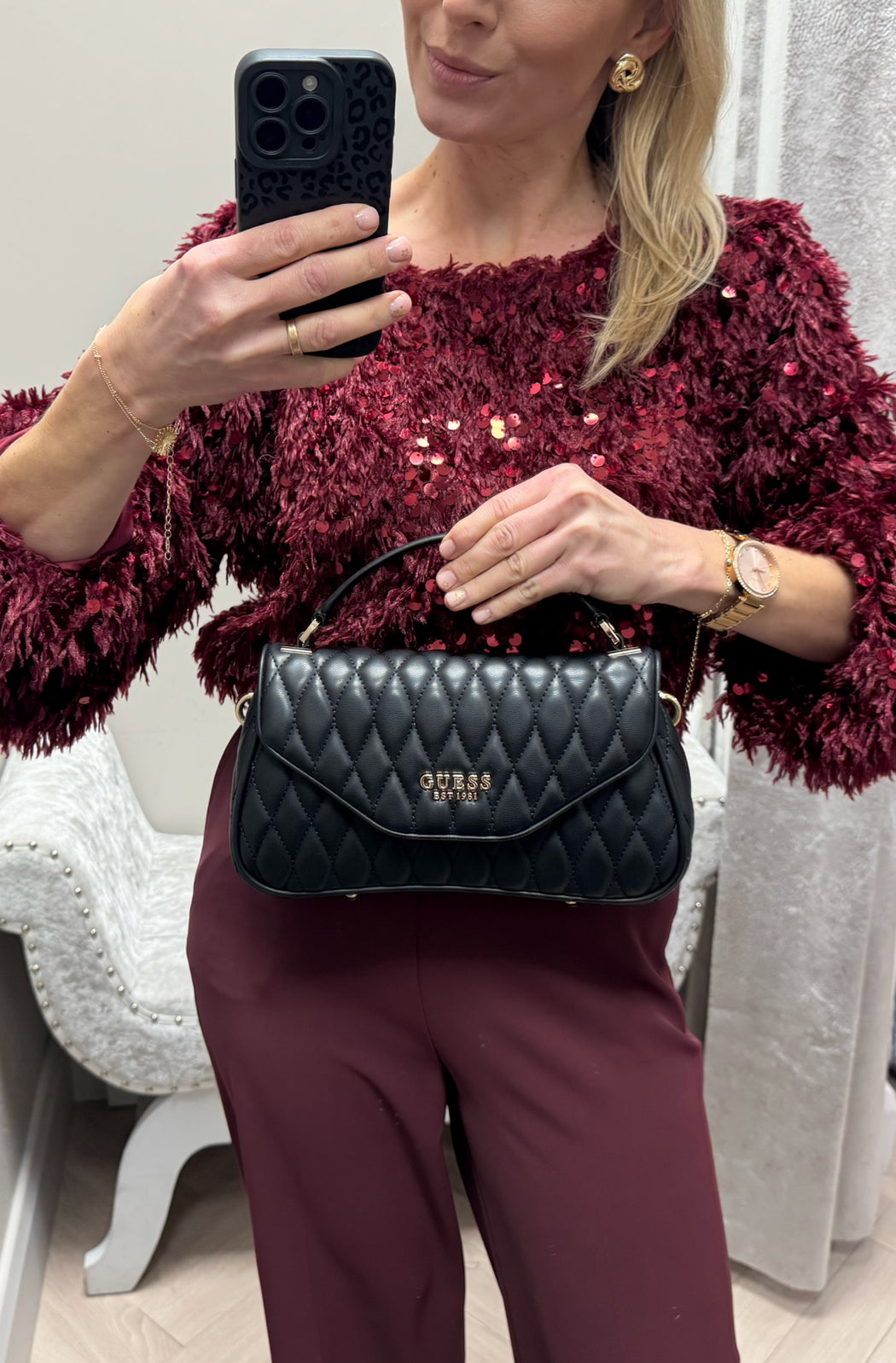 Guess QG812220 BLACK VALLA bag