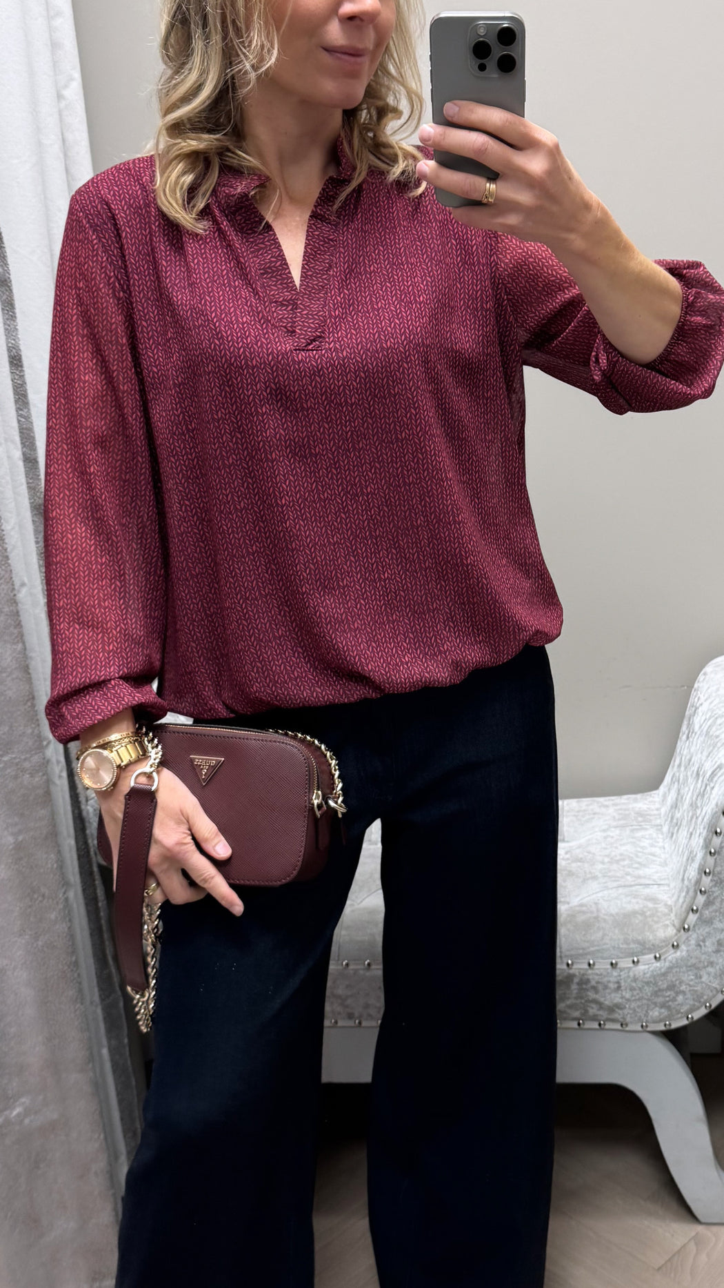 Plum Bella band top