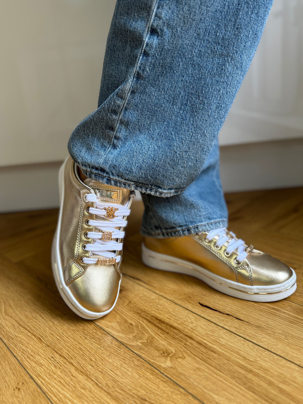 Guess gold sneaker FLTSS3LEL12