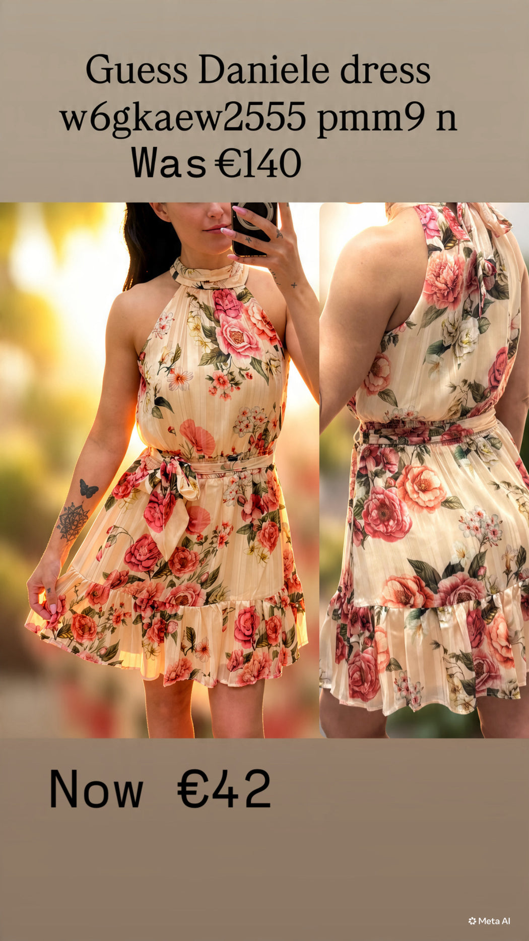 Guess Daniele dress w6gkaew2555 pmm9 n
