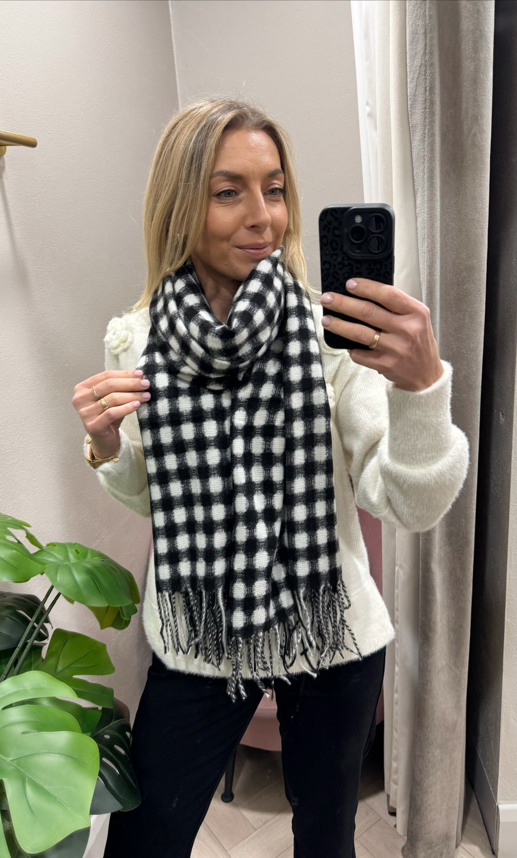 Warhol black scarf