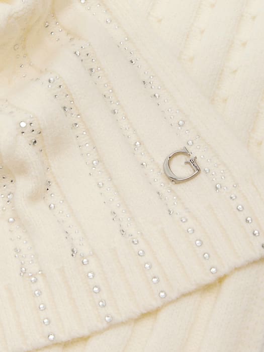 Guess ivory scarf AW5384POL03-WHI