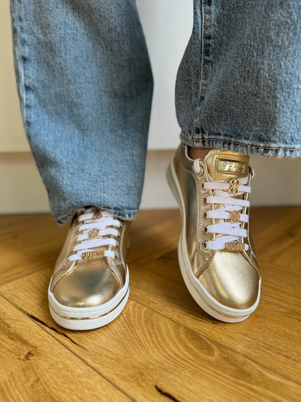 Guess gold sneaker FLTSS3LEL12