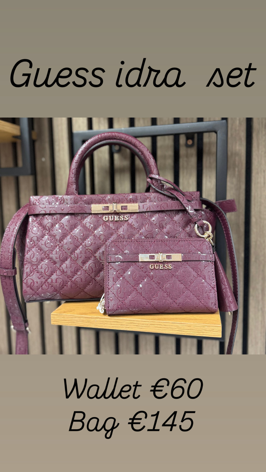 Guess Wine IDRA Bag. GG815705