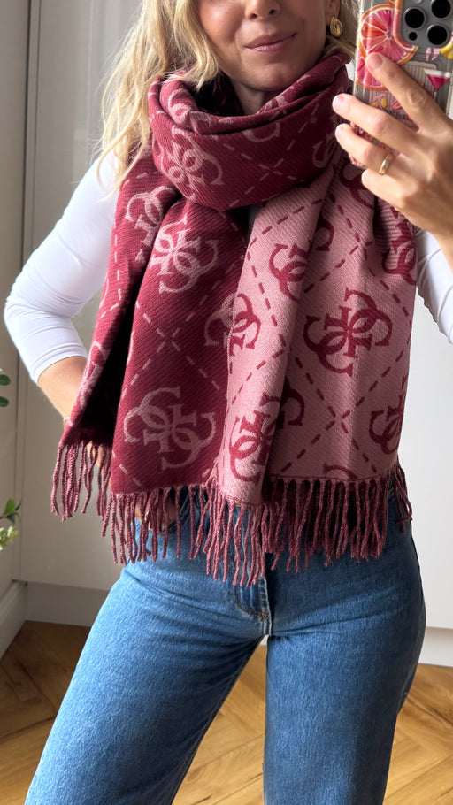 Nolana wine 4G logo scarf aw5217vis03