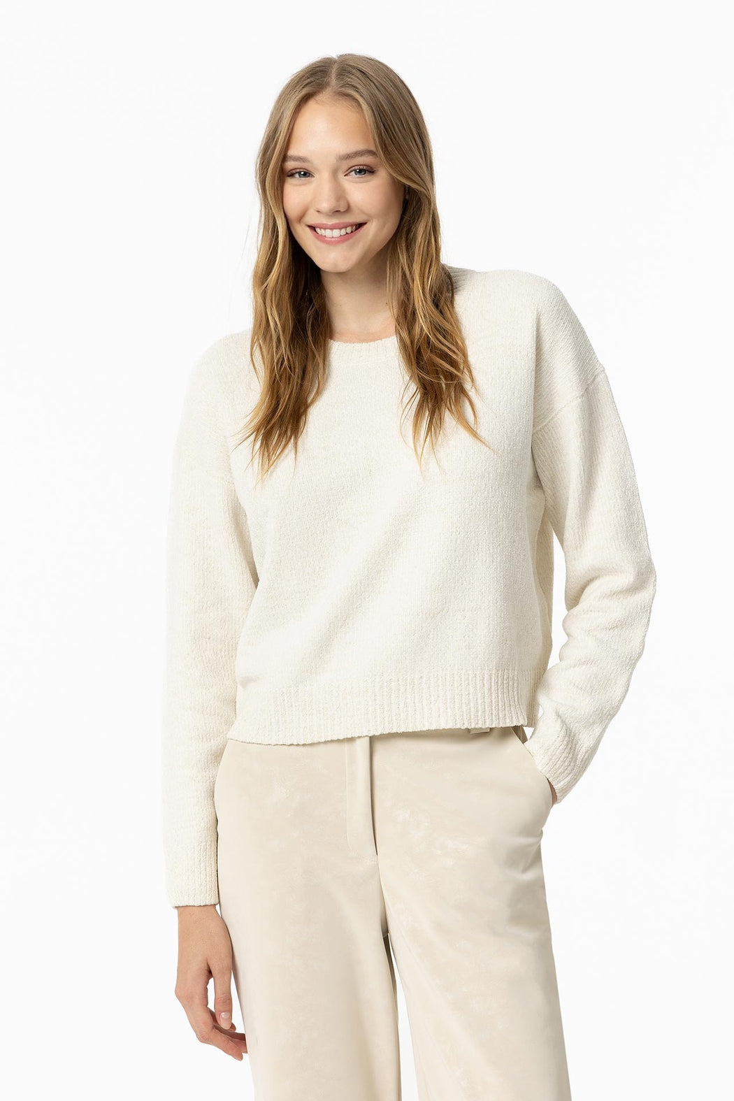 Demeter white knit sweater