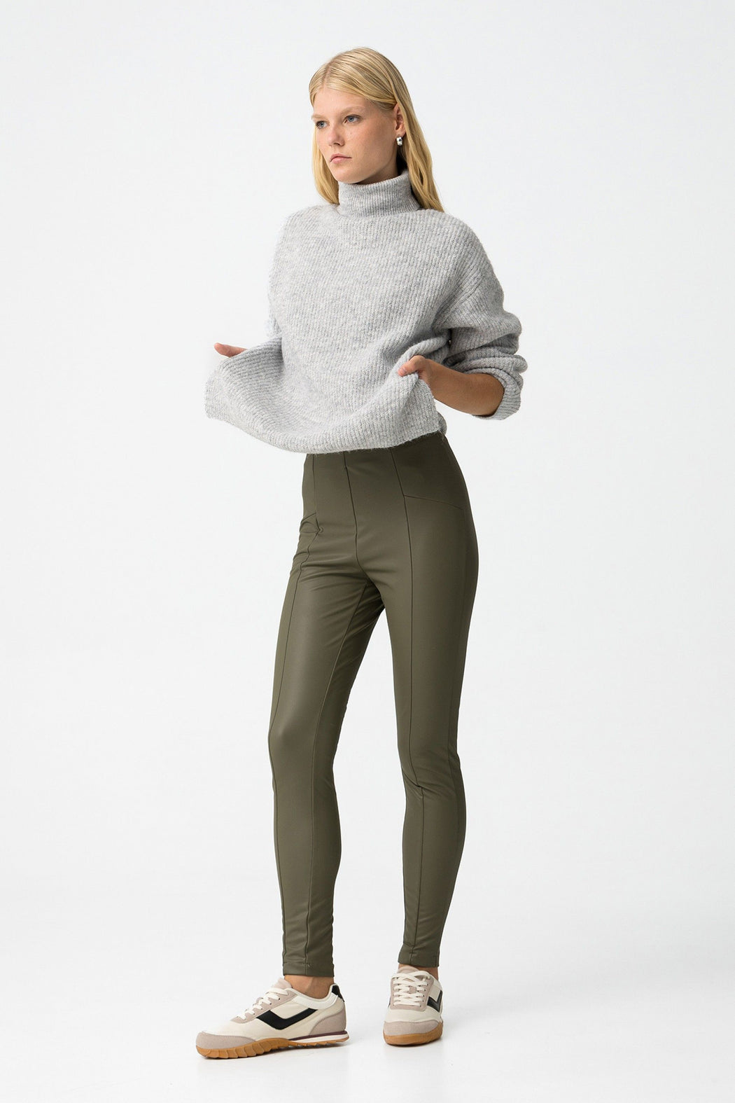 Fani Green faux jeggings