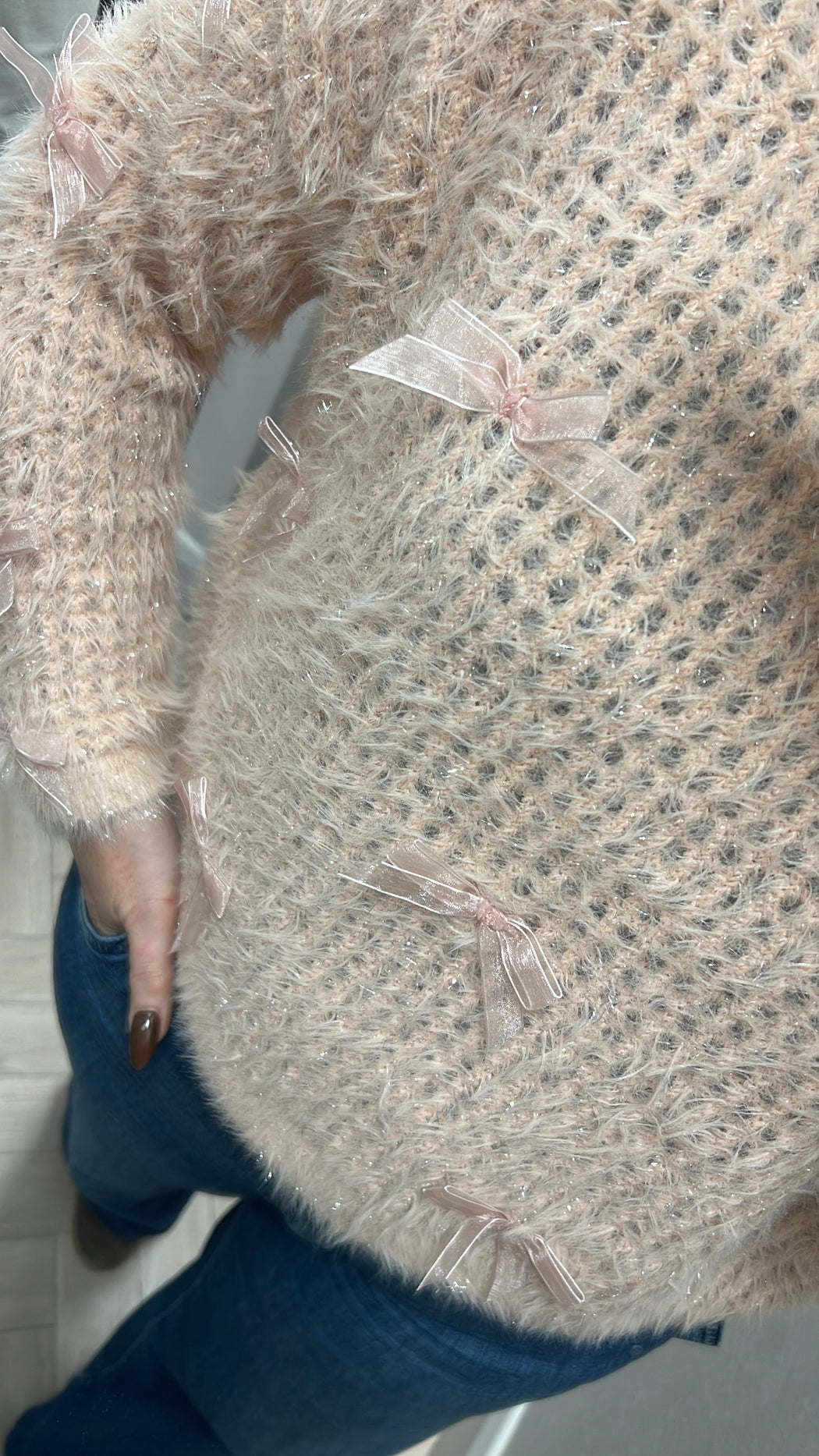 Guess blush hinata lurex knit