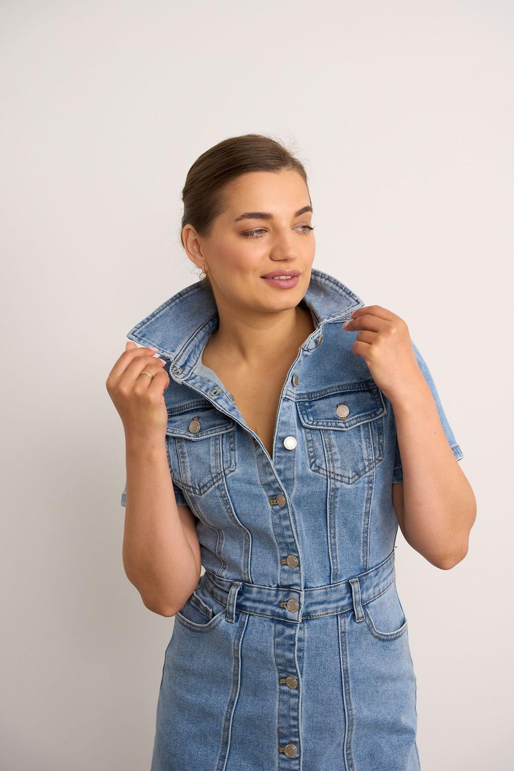 Holly denim shirt dress