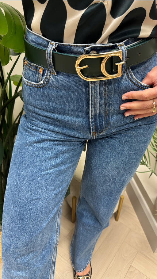 Guess green G belt BW9200P5135