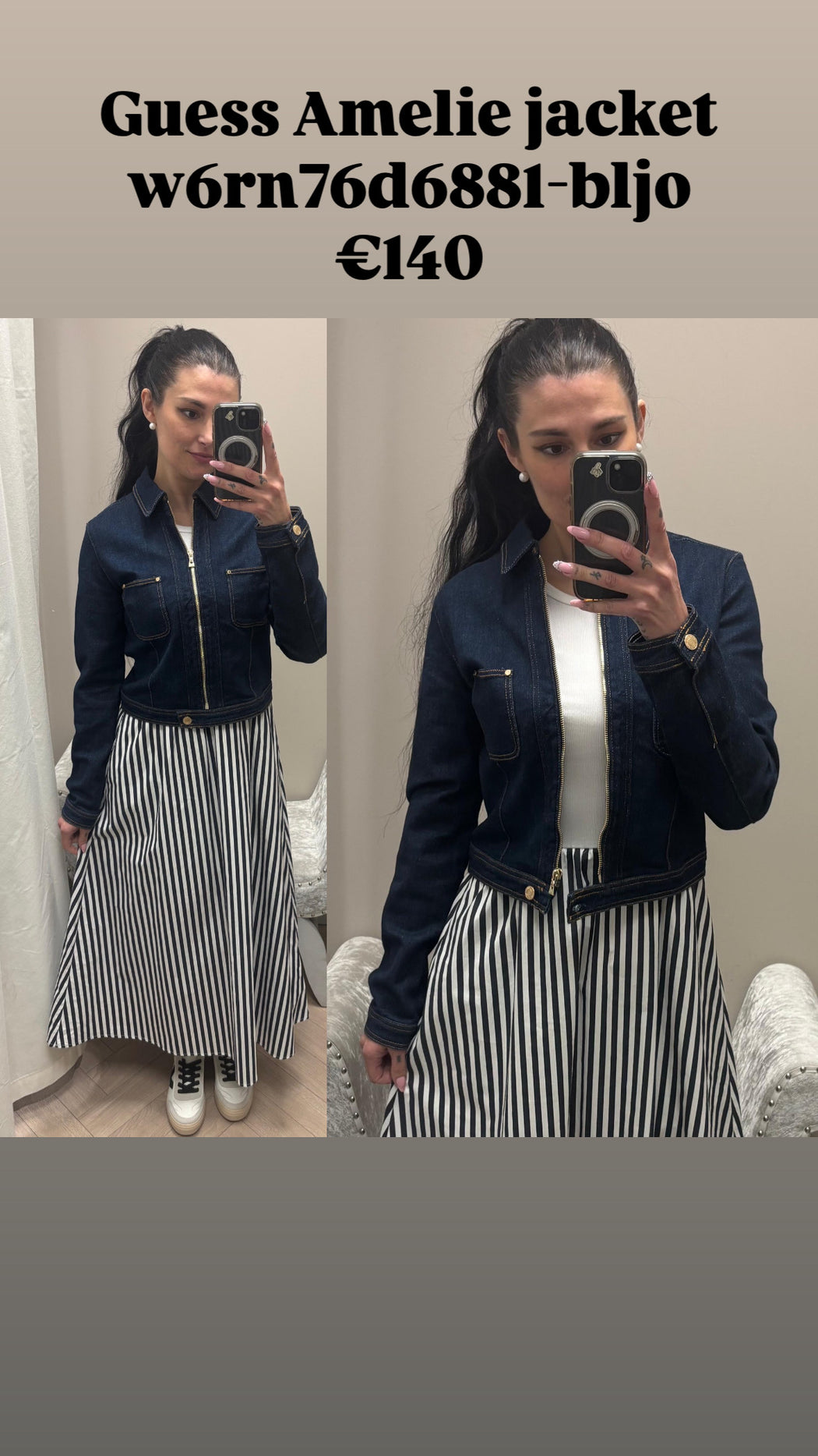 Guess Amelie jacket w6rn76d6881-bljo