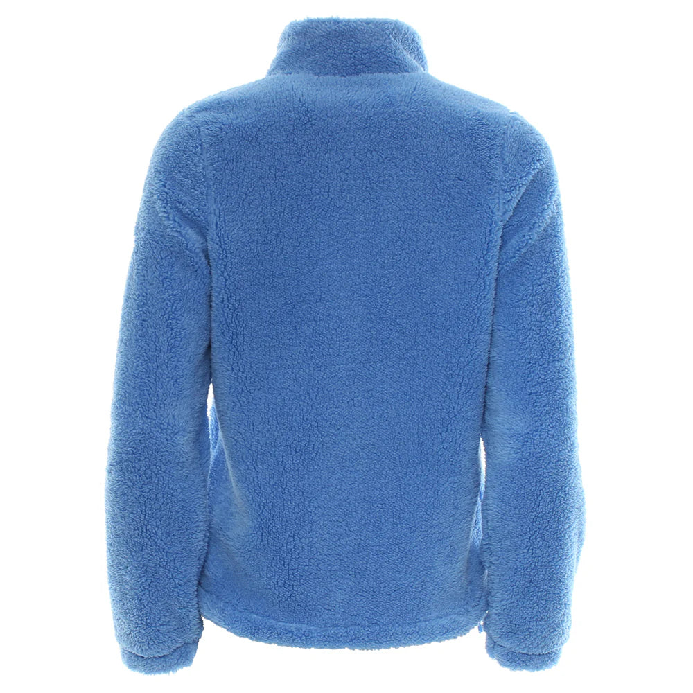 Zahra Teddy Bomber Cornflour Blue