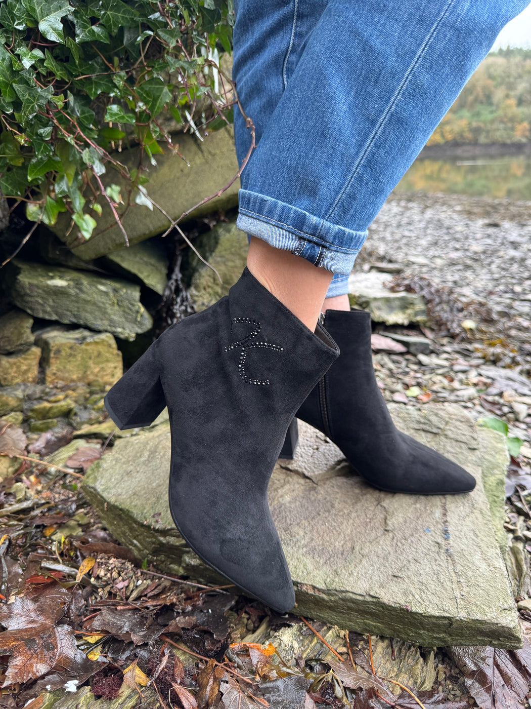 Catterton schwarz black ankle boots