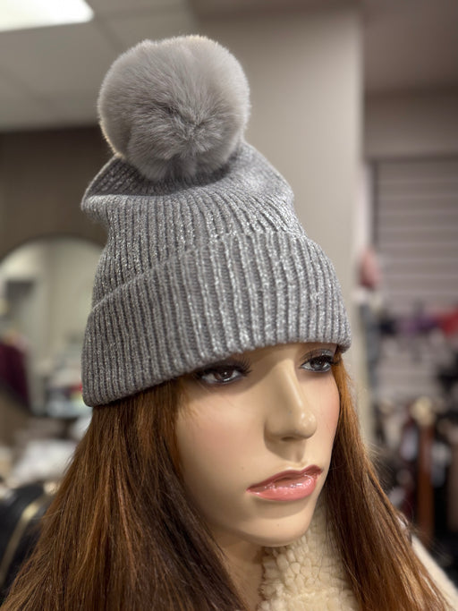 Flor Pom Pom silver