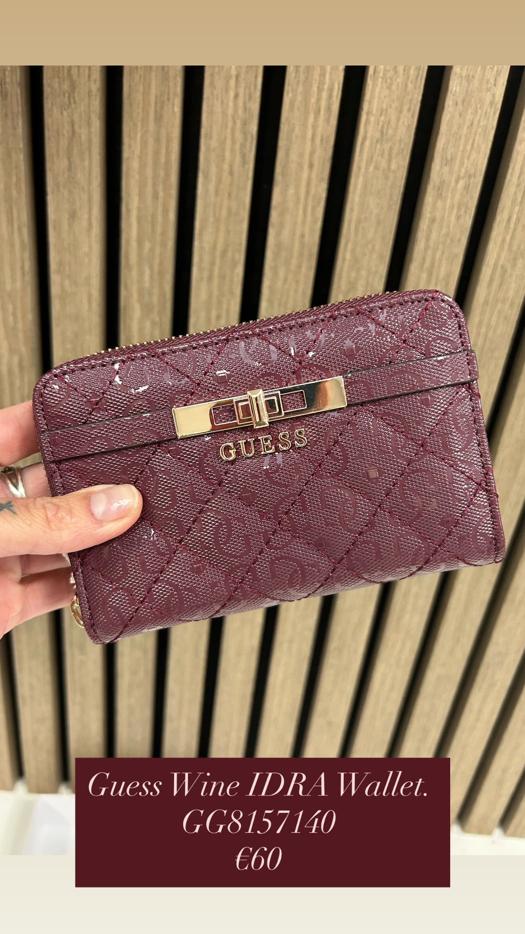 Guess Wine IDRA Wallet. GG8157140
