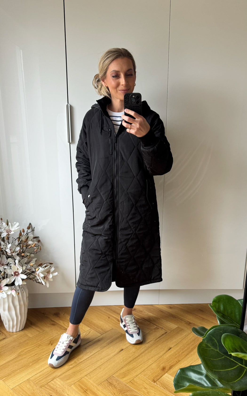 Casey Longline Coat Black