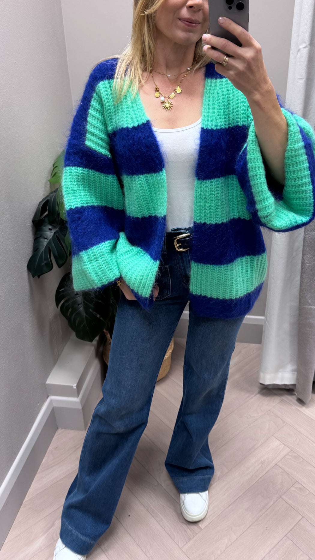 Lambert blue multi cardi