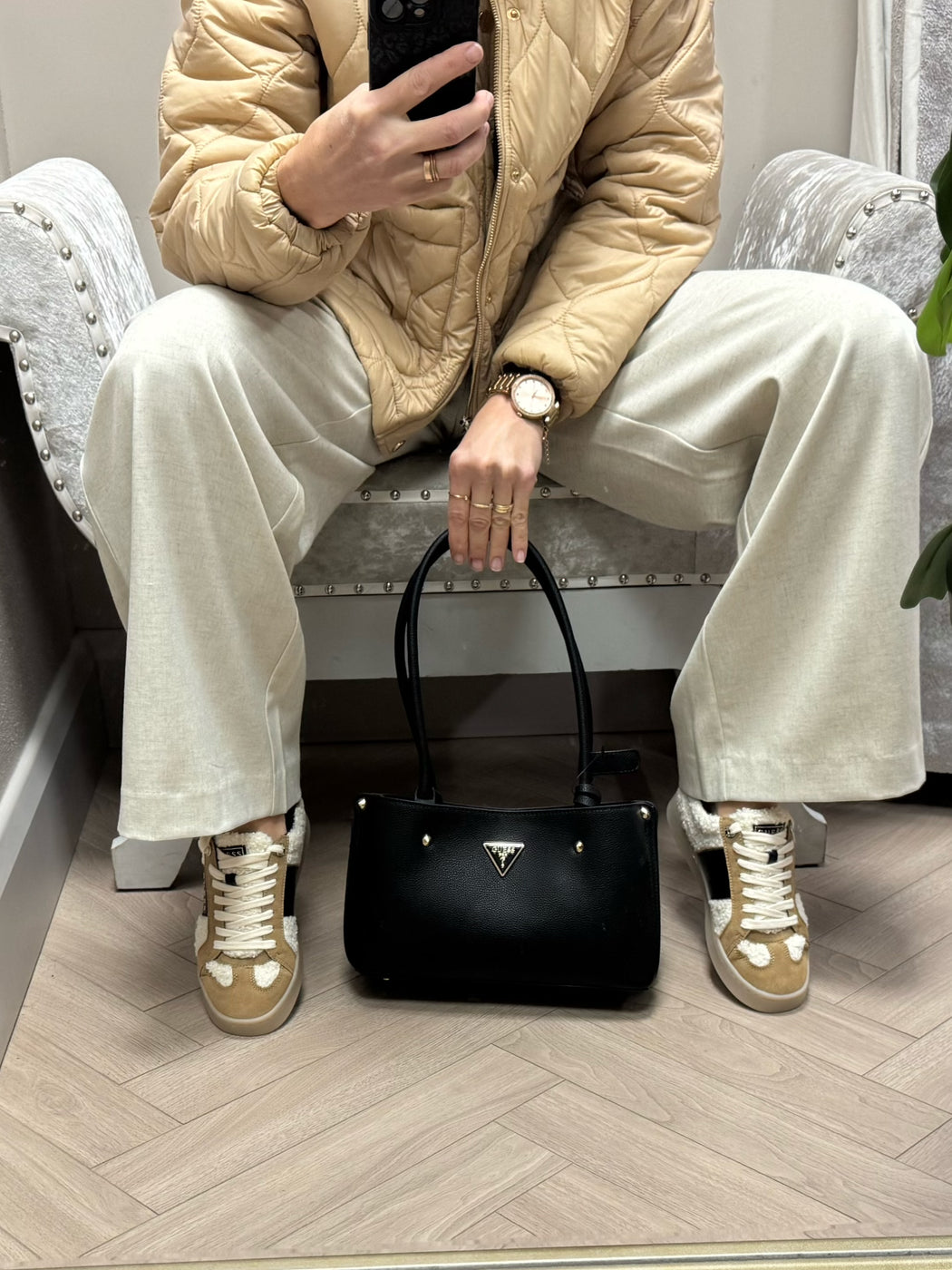 Guess teddy trainer flfjr9esu12