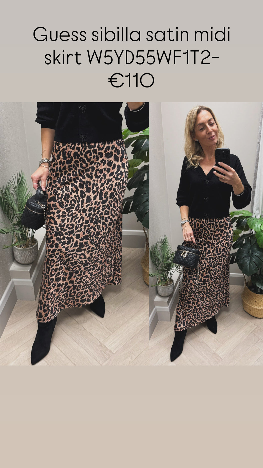 Guess sibilla satin midi skirt W5YD55WF1T2-P1MO