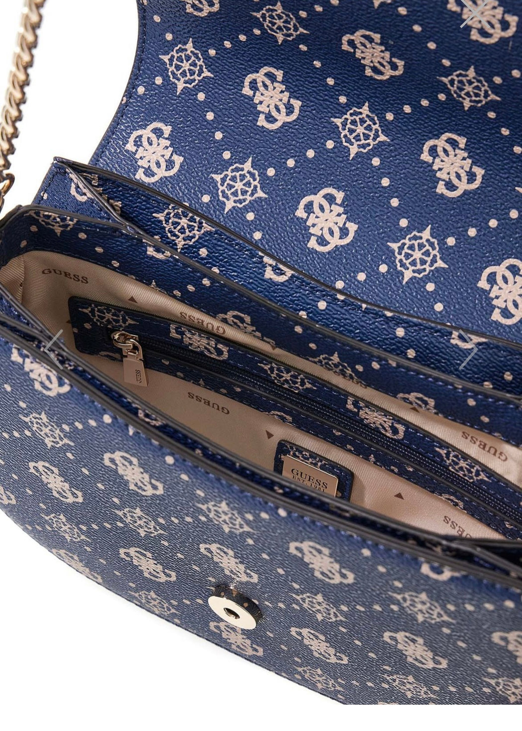 Emelie guess navy logo shoulder / crossbody BG950117