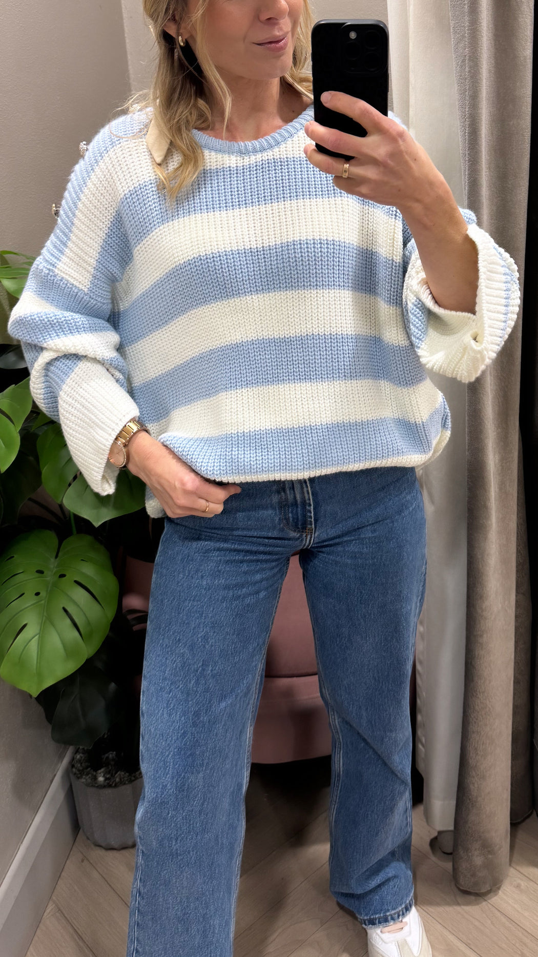 Freya blue  knit