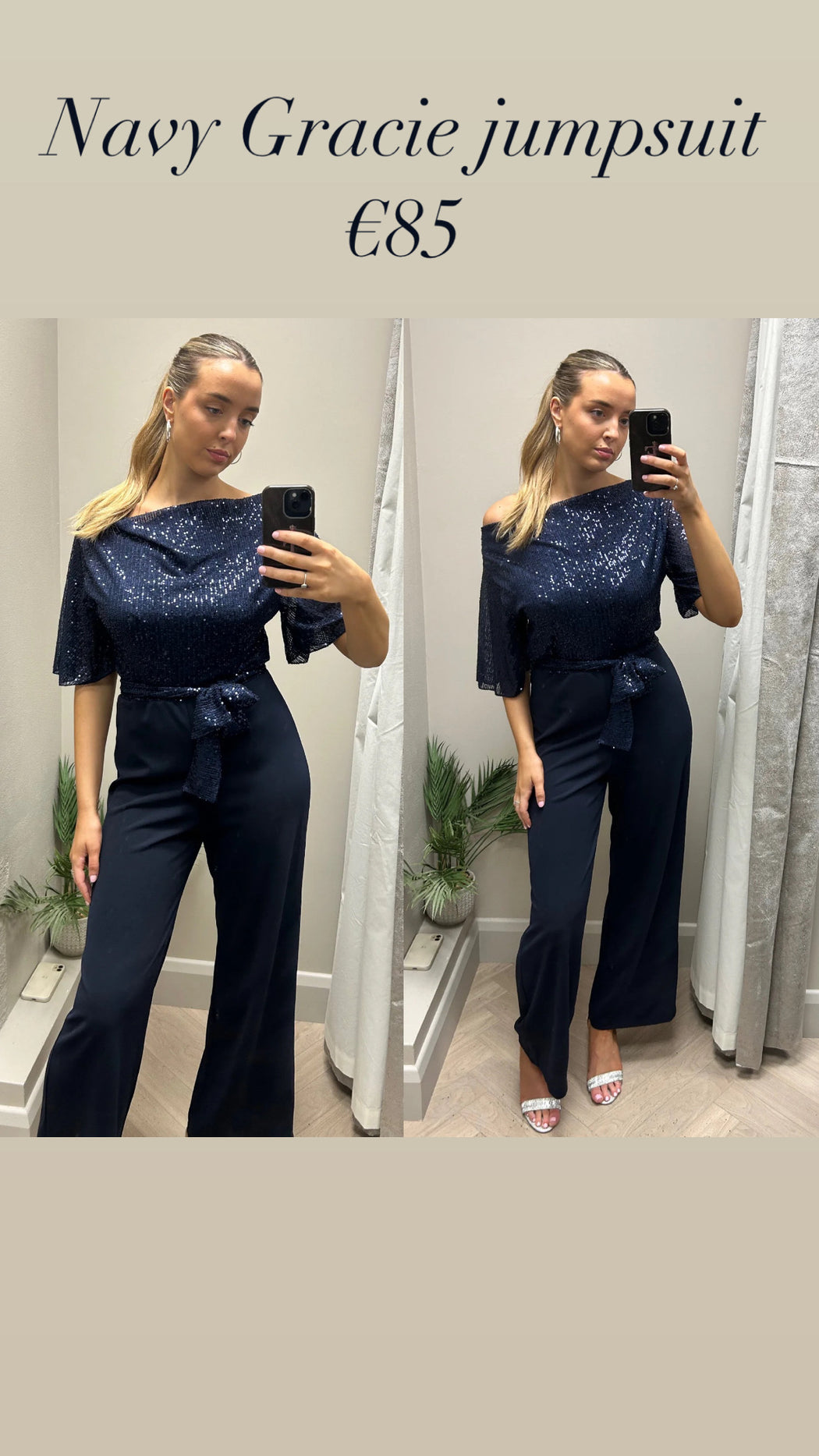 Navy Gracie jumpsuit