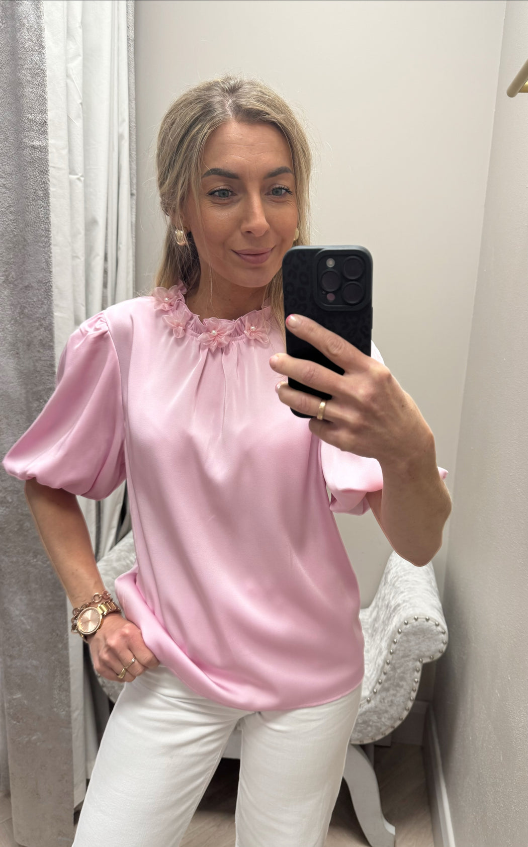 Elsie pink top