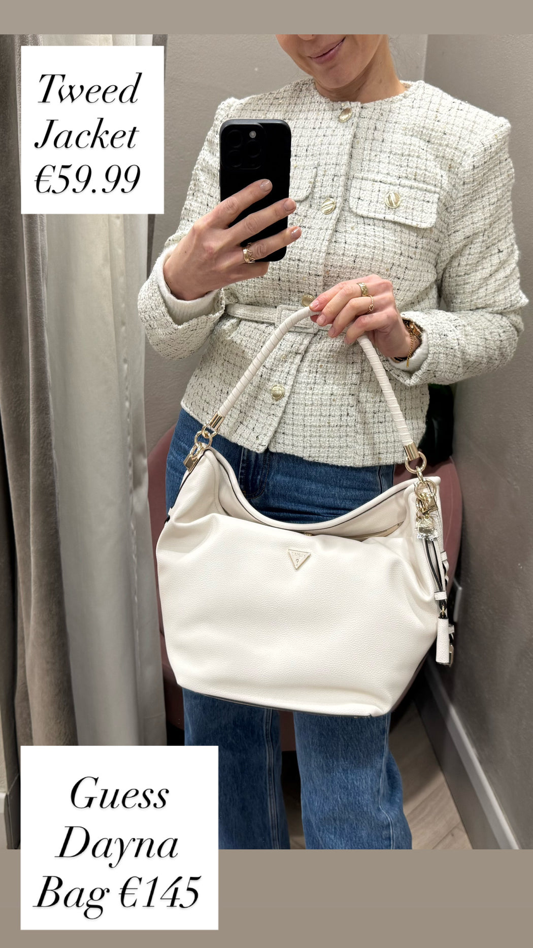 Guess DANYA Off White Bag. BG991802