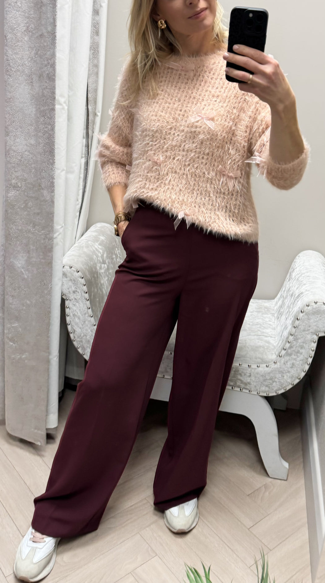 Guess blush hinata lurex knit