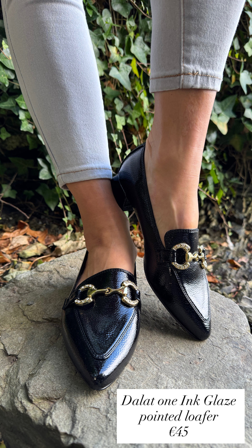 Dalat one Ink Glaze pointed loafer
