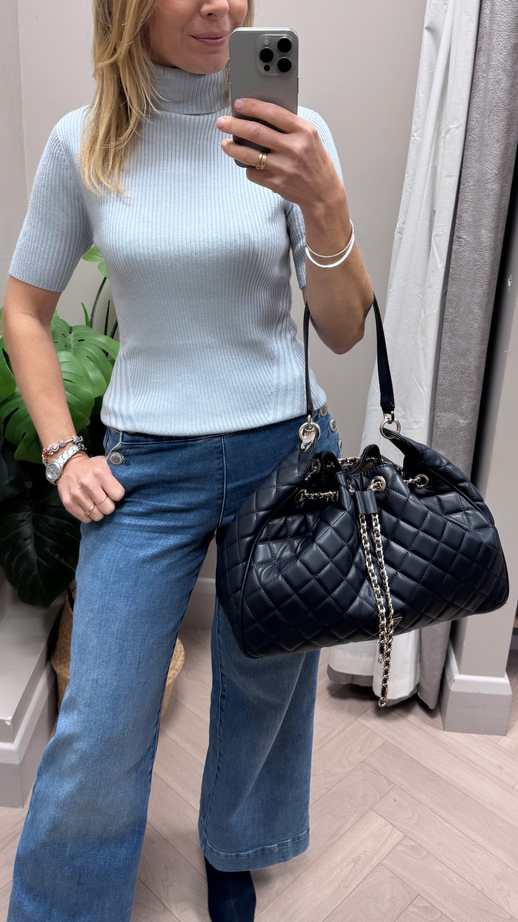 Guess blue knit w6rr3oz3ow2-g7s1