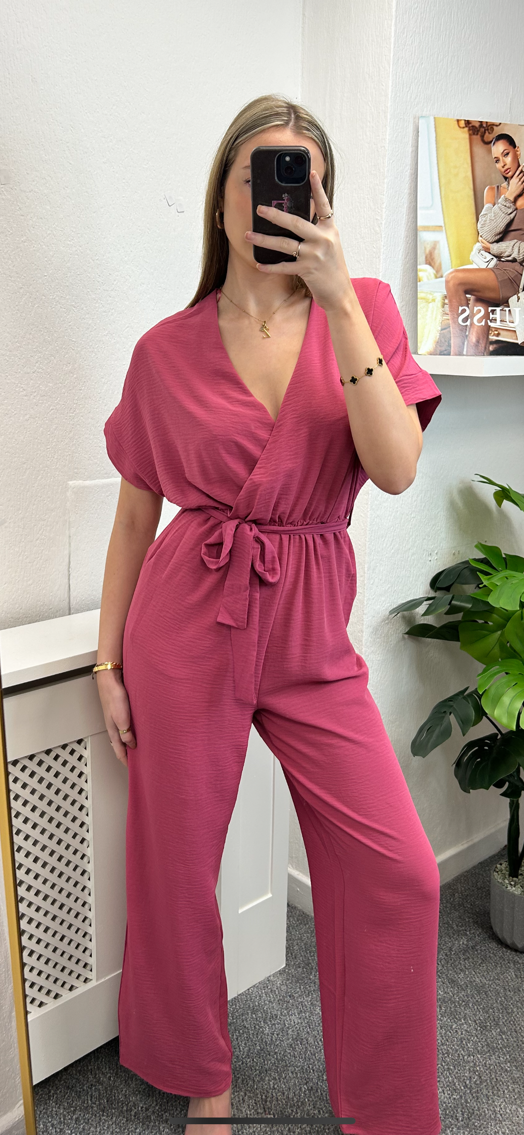 Favourite fuschia pink jumpsuit